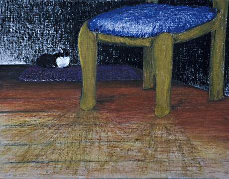 Big Chair, Little Cat by Tosca Lenci